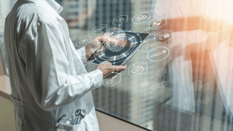 Doctor Using AI Technology