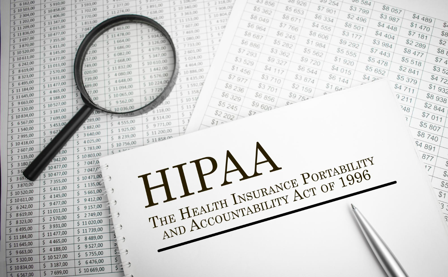 paper-with-hipaa-health-insurance-portability-accountability-act-1996-table